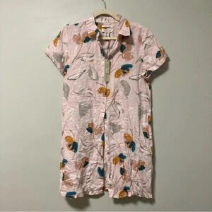 NWT Rachel Zoe floral 100%  linen dress